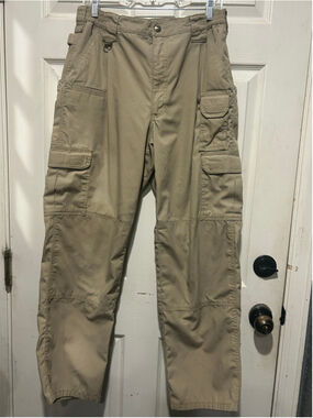 Men's 5.11 Tactical Cargo Pants Beige Waist 42